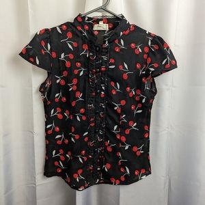Tatyana cherry blouse